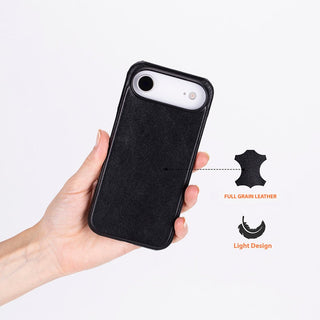 Rowen SlimShield Leather Case – iPhone Air, Rustic Black - UnBranded