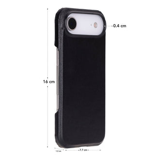 Rowen SlimShield Leather Case – iPhone Air, Rustic Black - UnBranded