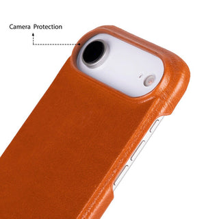 Rowen SlimShield Leather Case – iPhone Air, Rustic Tan - UnBranded