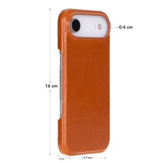 Rowen SlimShield Leather Case – iPhone Air, Rustic Tan - UnBranded