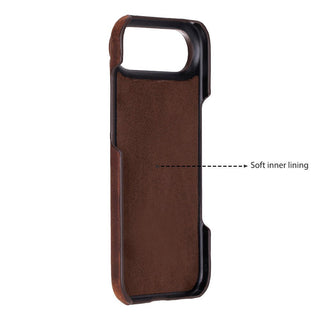 Rowen SlimShield Leather Case – iPhone Air, Saddle Brown - UnBranded