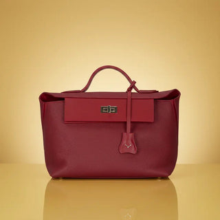 Ruby Leather Women's Bag, Red - BlackBrook Case