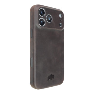 Ryker Leather iPhone 18 Pro Max MagSafe Case, Distressed Coffee - BlackBrook Case