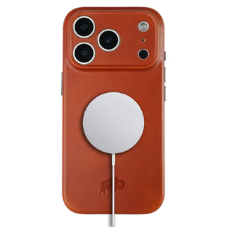 Ryker Leather MagSafe Case - iPhone 17 Pro, Burnished Tan - BlackBrook Case