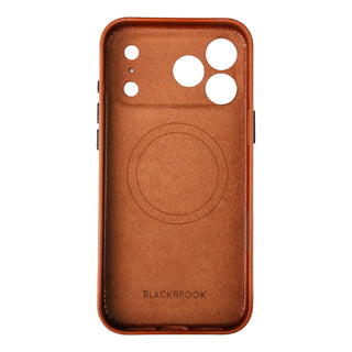 Ryker Leather MagSafe Case - iPhone 17 Pro, Burnished Tan - BlackBrook Case