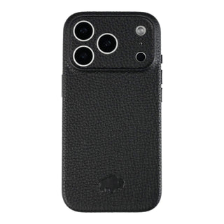 Ryker Leather MagSafe Case - iPhone 17 Pro, Pebble Black - BlackBrook Case