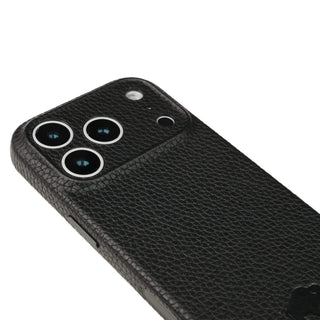 Ryker Leather MagSafe Case - iPhone 17 Pro, Pebble Black - BlackBrook Case