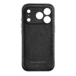 Ryker Leather MagSafe Case - iPhone 17 Pro, Pebble Black - BlackBrook Case