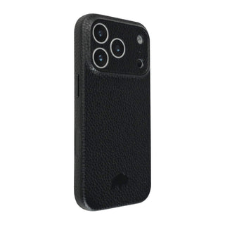 Ryker Leather MagSafe Case - iPhone 17 Pro, Pebble Black - BlackBrook Case