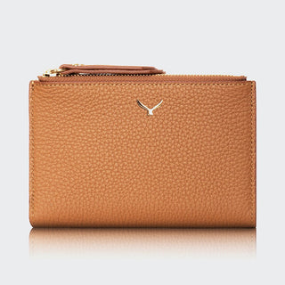 Siena Women’s Two - Pocket Leather Wallet – Mapi Edition, Camel - Mapi