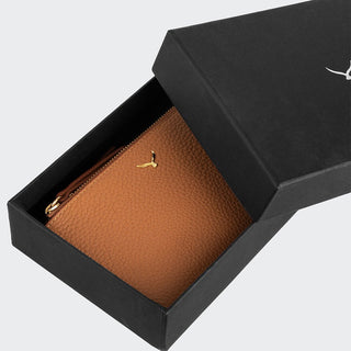 Siena Women’s Two - Pocket Leather Wallet – Mapi Edition, Camel - Mapi