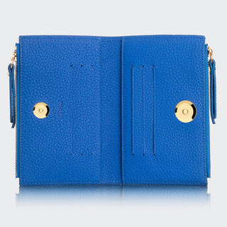 Siena Women’s Two - Pocket Leather Wallet – Mapi Edition, Dark Blue - Mapi