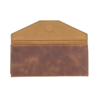 Smart Leather Glasses Case, Brown - UnBranded