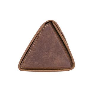 Smart Leather Glasses Case, Brown - UnBranded
