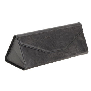 Smart Leather Glasses Case, Charcoal - UnBranded