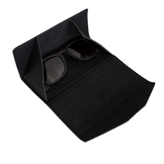 Smart Leather Glasses Case, Pebble Black - UnBranded