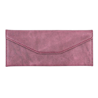 Smart Leather Glasses Case, Scarlet Red - UnBranded