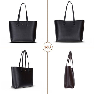 Solea Leather Women's Tote Bag, Brown - BlackBrook Case