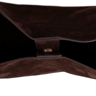 Stella Leather Women's Tote Bag, Suede Brown - BlackBrook Case