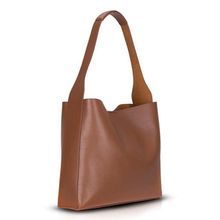 Stella Leather Women's Tote Bag, Tan - BlackBrook Case