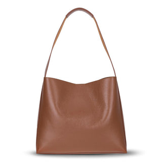 Stella Leather Women's Tote Bag, Tan - BlackBrook Case