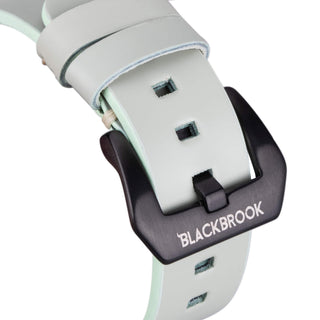 Sutton Leather Band for Apple Watch 46mm, Light Green, Black Hardware - BlackBrook Case