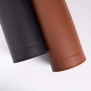 Sutton Leather Desk Mat, Large, Brown - BlackBrook Case