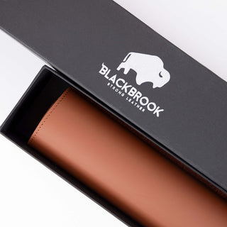 Sutton Leather Desk Mat, Small, Brown - BlackBrook Case