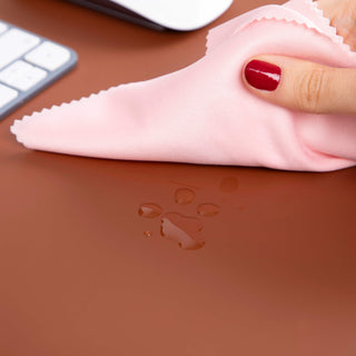 Sutton Leather Desk Mat, Small, Brown - BlackBrook Case