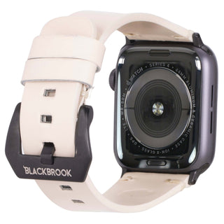 Sutton Modern Band for Apple Watch 44mm / 45mm, Beige, Black Hardware - BlackBrook Case