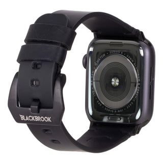 Sutton Modern Band for Apple Watch 44mm / 45mm, Black, Black Hardware - BlackBrook Case