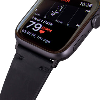 Sutton Modern Band for Apple Watch 44mm / 45mm, Black, Black Hardware - BlackBrook Case