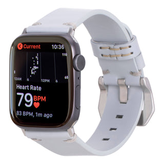 Sutton Modern Band for Apple Watch 44mm / 45mm, Ice Blue, Silver Hardware - BlackBrook Case