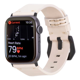 Sutton Modern Band for Apple Watch Ultra 49mm, Beige, Black Hardware - BlackBrook Case