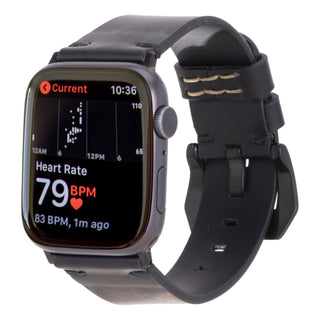 Sutton Modern Band for Apple Watch Ultra 49mm, Black, Black Hardware - BlackBrook Case