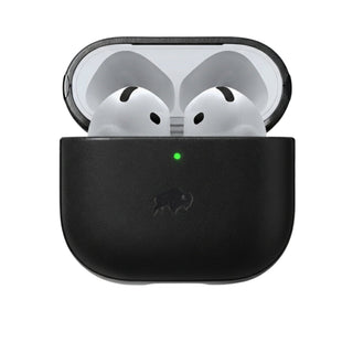 Taylor Leather Case for AirPods 4, Black - BlackBrook Case