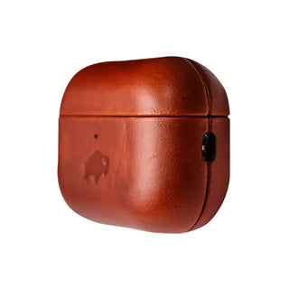 Taylor Leather Case for AirPods Pro 3, Burnished Tan - BlackBrook Case