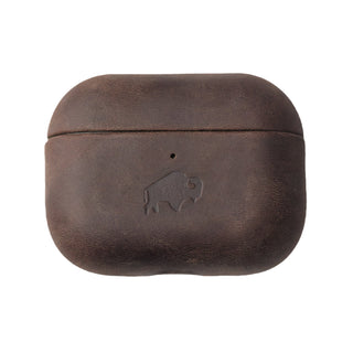 Taylor Leather Case for AirPods Pro 3, Distressed Coffee - BlackBrook Case