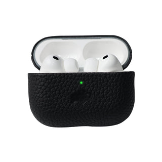 Taylor Leather Case for AirPods Pro 3, Pebble Black - BlackBrook Case