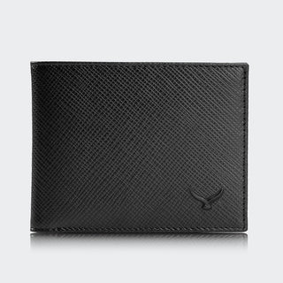 Torino Men’s Leather Bifold Wallet – Mapi Edition, Black - Mapi
