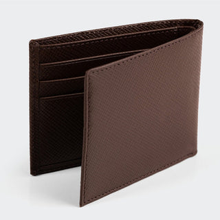 Torino Men’s Leather Bifold Wallet – Mapi Edition, Brown - Mapi