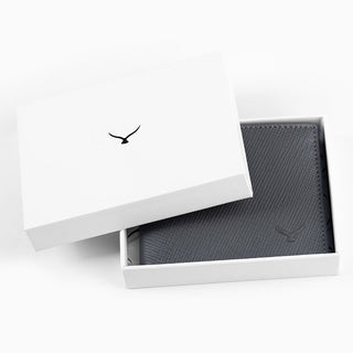 Torino Men’s Leather Bifold Wallet – Mapi Edition, Gray - Mapi