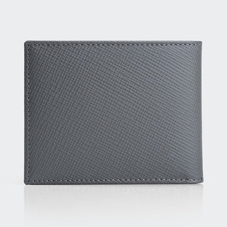 Torino Men’s Leather Bifold Wallet – Mapi Edition, Gray - Mapi