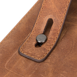 Travel Leather Cable Organizer, Antique Brown - Bouletta