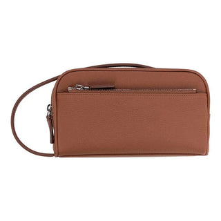 Trevor Leather Dopp Kit, Tan - BlackBrook Case
