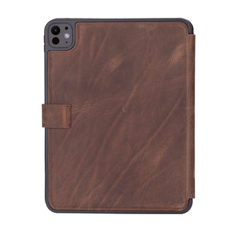 Trigon Leather Folio iPad Pro 11" (2024-M4), Distressed Coffee