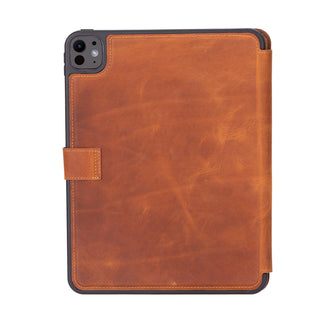 Trigon Leather Folio iPad Pro 11" (2024-M4), Golden Brown