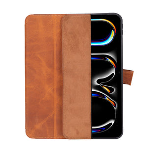 Trigon Leather Folio iPad Pro 11" (2024-M4), Golden Brown