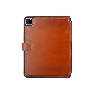 Trigon iPad Pro 12.9" (5th & 6th Gen) Folio Wallet Case, Burnished Tan