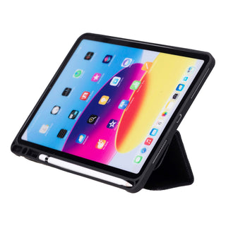 Trigon iPad Pro 12.9" (5th & 6th Gen) Folio Wallet Case, Pebble Black - BlackBrook Case